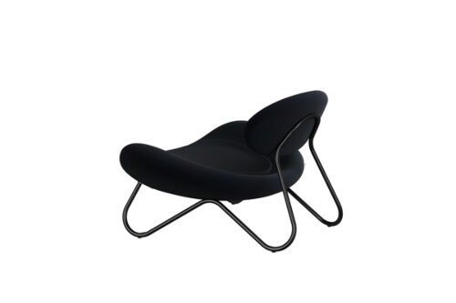 WOUD Meadow lounge stoel-Vidar-Black Painted steel