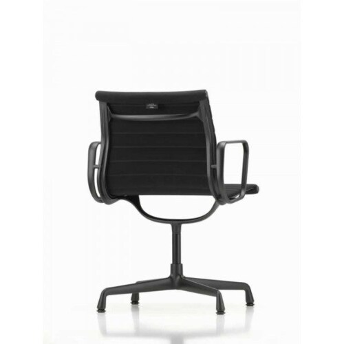 Vitra Aluminium Chair EA 104 black aluminium onderstel