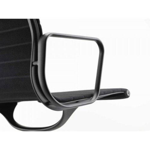Vitra Aluminium Chair EA 104 black aluminium onderstel