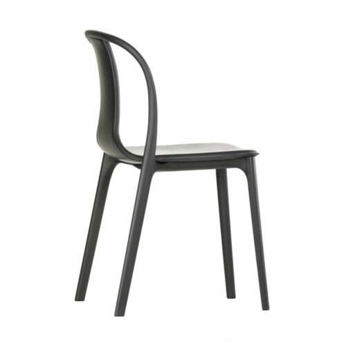 Vitra Belleville Chair gestoffeerde stoel-Stof zwart