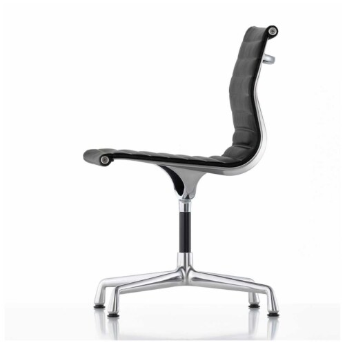 Vitra EA 101 stoel-Leer / zwart