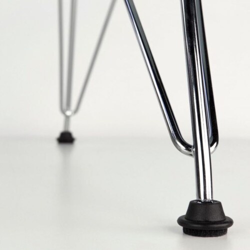 Vitra Eames DSR stoel met verchroomd onderstel-Zwart