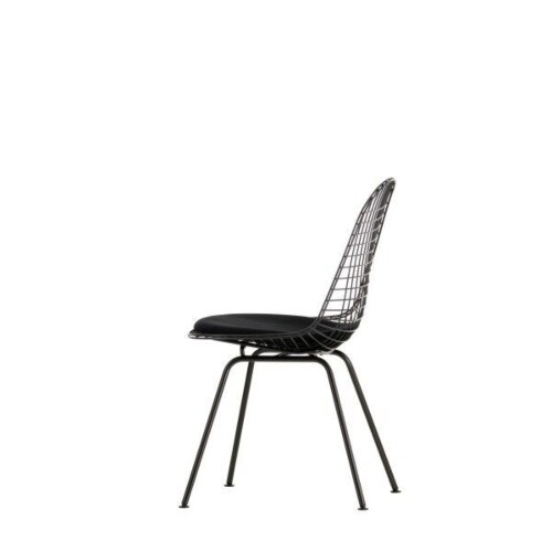 Vitra Eames Wire Chair DKX-5 stoel gepoedercoat onderstel