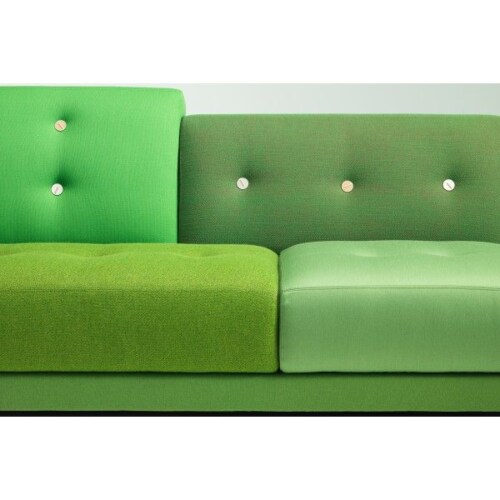 Vitra Polder Sofa bank rechts-Groen