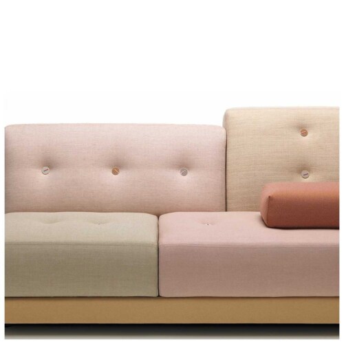 Vitra Polder Sofa bank rechts-Roze