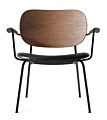 Audo Copenhagen Co lounge fauteuil - Dark Stained Oak - gestoffeerde zitting
