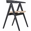 Gazzda Ava Oak Lacquered black Chair stoel