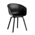 HAY About a Chair AAC22 stoel zwart onderstel