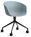 HAY About a Chair AAC24 bureaustoel - Zwart onderstel