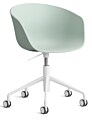 HAY About a Chair AAC52 gasveer bureaustoel - Wit onderstel