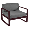 Fermob Bellevie fauteuil met graphite grey zitkussen