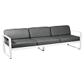 Fermob Bellevie 3-zits loungebank met graphite grey zitkussen