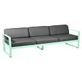 Fermob Bellevie 3-zits loungebank met graphite grey zitkussen