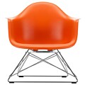 Vitra Eames LAR loungestoel met verchroomd onderstel