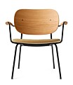 Audo Copenhagen Co lounge fauteuil - Natural Oak - gestoffeerde zitting