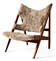 Audo Copenhagen Knitting Lounge fauteuil - Walnut