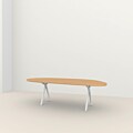 Studio HENK Blob Slim X-Type tafel wit frame 3 cm