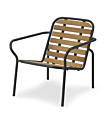 Normann Copenhagen Vig lounge stoel met hout