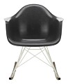 Vitra Eames RAR Fiberglass schommelstoel met wit onderstel