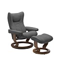 Stressless Wing M Classic relaxfauteuil+hocker