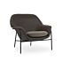 Product afbeelding van: Normann Copenhagen Drape lounge fauteuil laag- zwart stalen onderstel