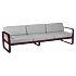 Product afbeelding van: Fermob Bellevie 3-zits loungebank met flannel grey zitkussen