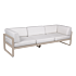Product afbeelding van: Fermob Bellevie 3-zits Club loungebank met off-white zitkussen