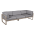 Product afbeelding van: Fermob Bellevie 3-zits Club loungebank met flannel grey zitkussen