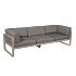 Product afbeelding van: Fermob Bellevie 3-zits Club loungebank met grey taupe zitkussen