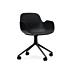 Product afbeelding van: Normann Copenhagen Form Swivel bureaustoel zwart aluminium onderstel