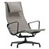 Product afbeelding van: Vitra Aluminium Chair Black EA 124 grijs fauteuil